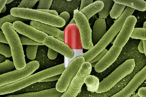 Antibiotic Research and Development Illustration